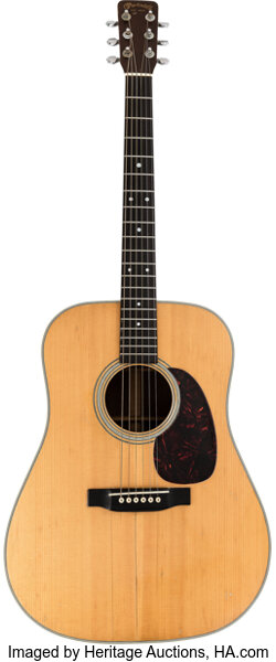 Bob Dylan Owned and Stage-Played 1963 Martin D-28 Acoustic Guitar, Serial #196405 Used at George Harrison's Concert for Bangladesh
