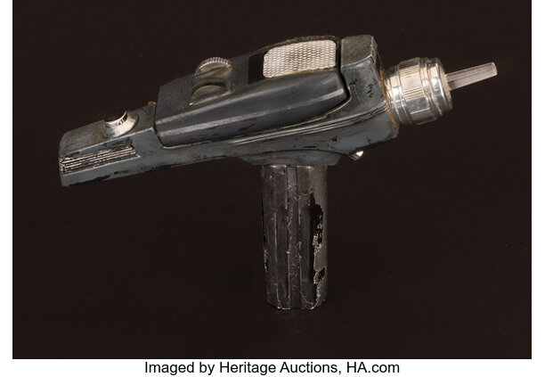 Original Type-2 Phaser Pistol from the Star Trek: The Original Series episode "Plato's Stepchildren" - from the collection of Nichelle Nichols