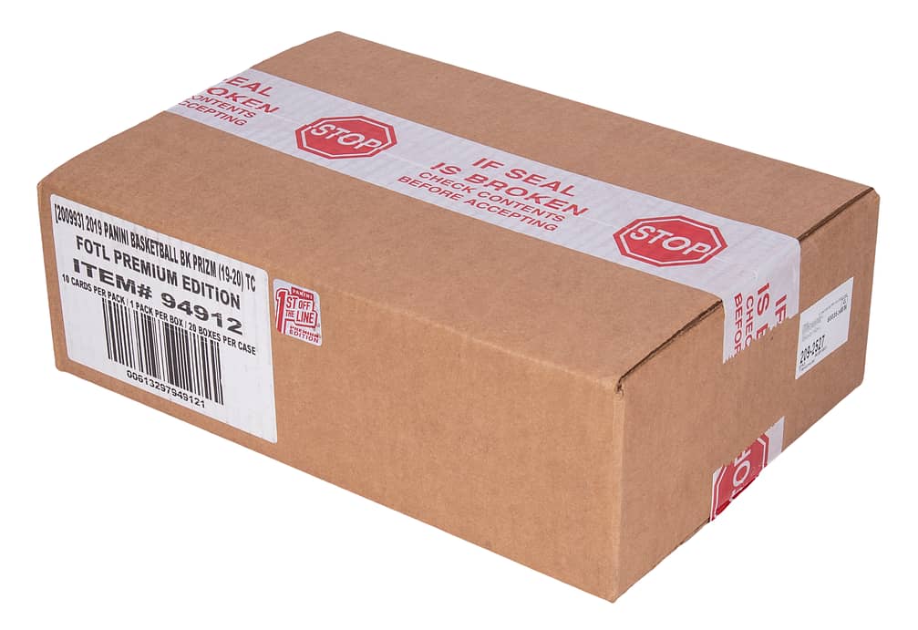 2019-20 Panini Prizm Basketball 1st Off The Line (FOTL) Premium Edition Factory-Sealed Hobby Case (20 Boxes) - Possible Ja Morant, Zion Williamson Rookie Cards