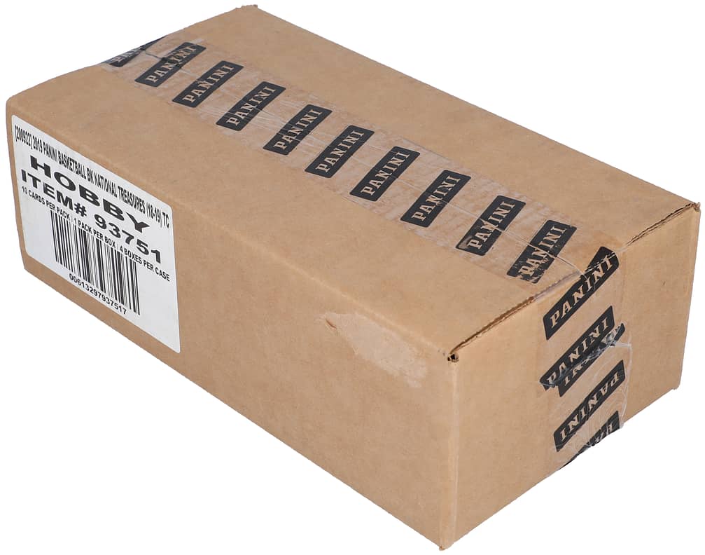 2018-19 Panini National Treasures Basketball Factory-Sealed Hobby Case (4 Boxes) - Possible Luka Doncic, Trae Young, and Deandre Ayton Rookie Cards