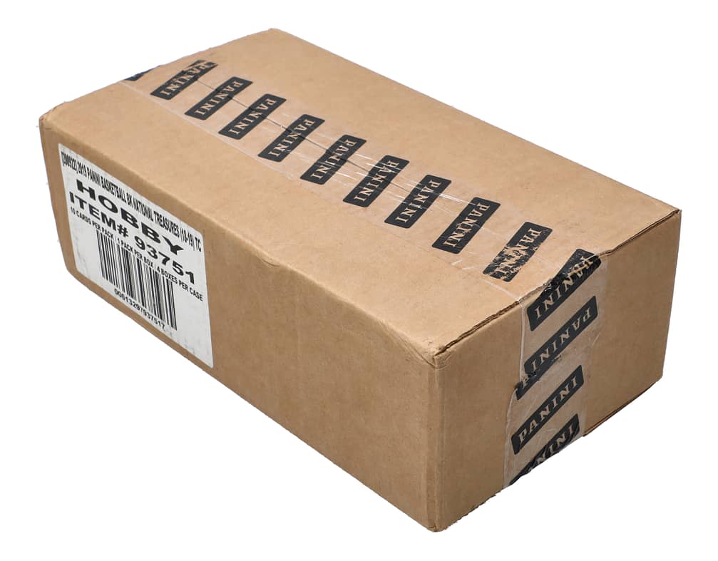 2018-19 Panini National Treasures Basketball Factory-Sealed Hobby Case (4 Boxes) - Possible Luka Doncic, Trae Young, Shai Gilgeous-Alexander Rookie Cards