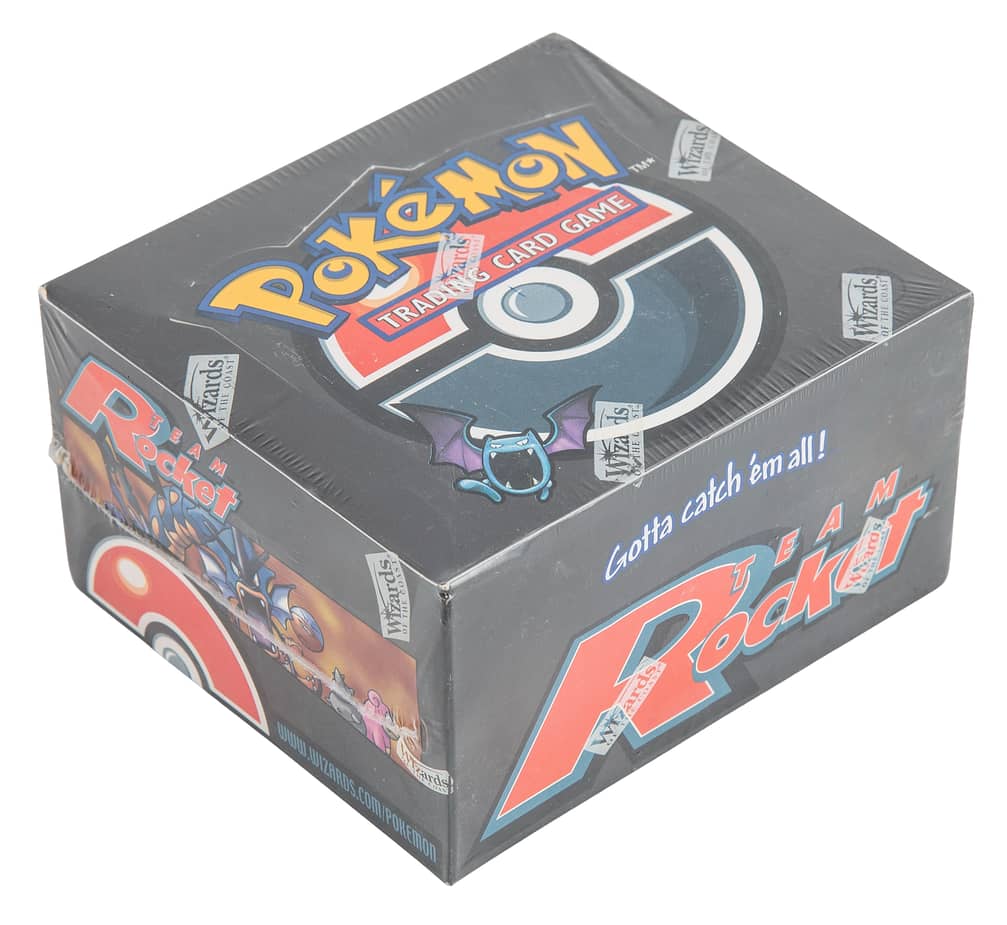 2000 Pokemon Team Rocket 1st Edition Factory-Sealed Booster Box (36 Packs) - Possible Rare Holofoil Dark Charizard, Dark Raichu, Dark Blastoise Cards - IIC LOA