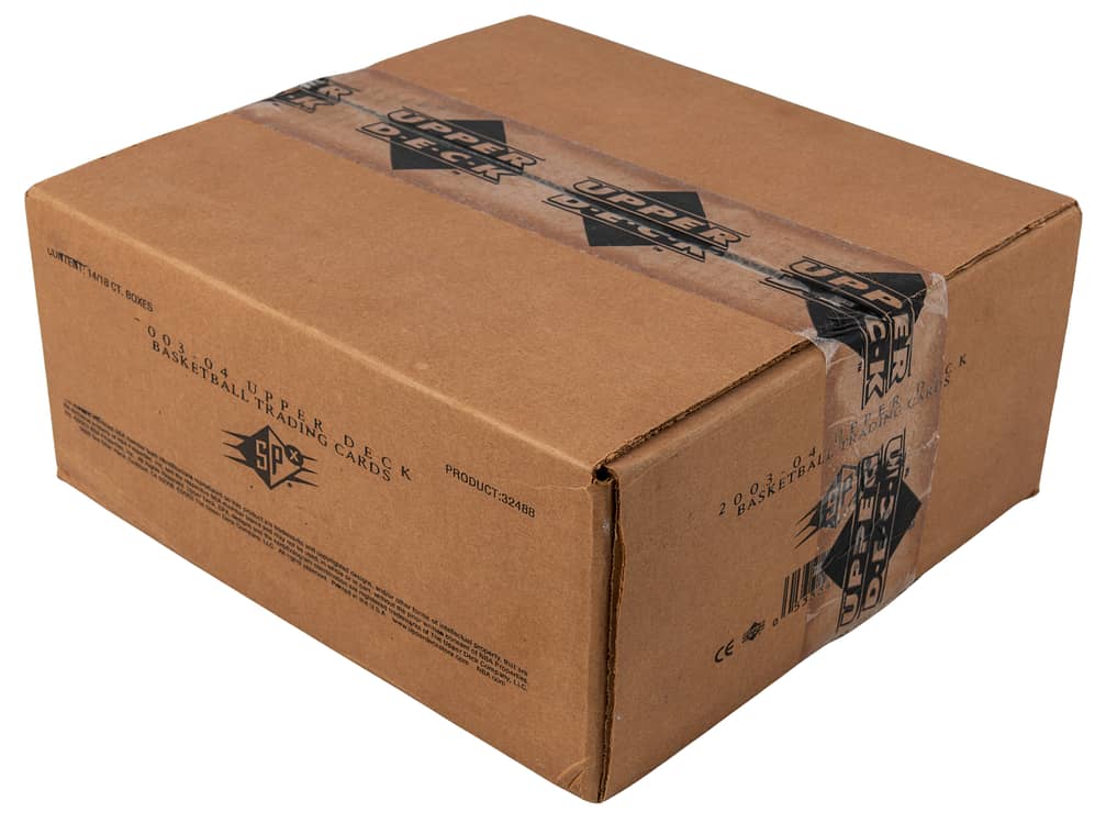 2003-04 Upper Deck SPx Basketball Factory-Sealed Hobby Case (14 Boxes) - Possible LeBron James, Dwyane Wade, Carmelo Anthony Rookie Cards