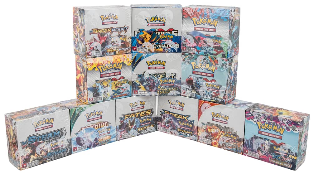 2014-16 Pokemon XY Series Factory-Sealed Booster Boxes Collection (12 Boxes) - Featuring All XY Series Main Expansion Booster Boxes, Including Ancient Origins, Evolutions, Phantom Forces, Primal Clash