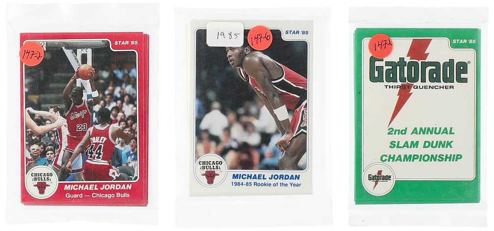 1983-84 Through 1986 Star Co. Basketball Team, Specialty Sets Collection (26) In Factory-Sealed Bags - Featuring 1984-85 Star #101 Michael Jordan Rookie Card