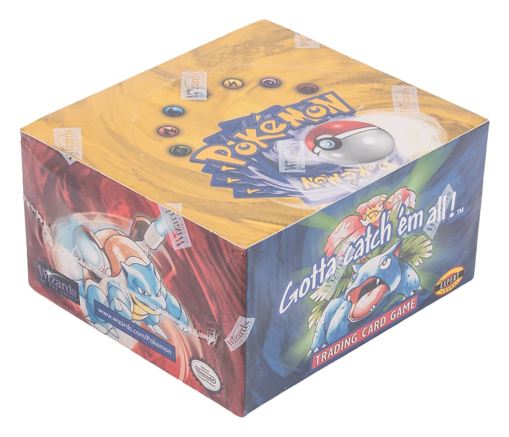 1999 Pokemon Base Set Unlimited Factory-Sealed Booster Box (36 Packs) - Possible Holo Charizard, Blastoise, Venusaur Cards - X-Ray Authority LOA