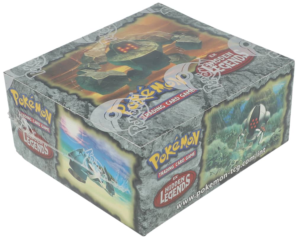 2004 Pokemon EX Hidden Legends Factory-Sealed Booster Box (36 Packs) - Possible Ninetales ex, Groudon ex, Kyogre ex Cards - X-Ray Authority LOA