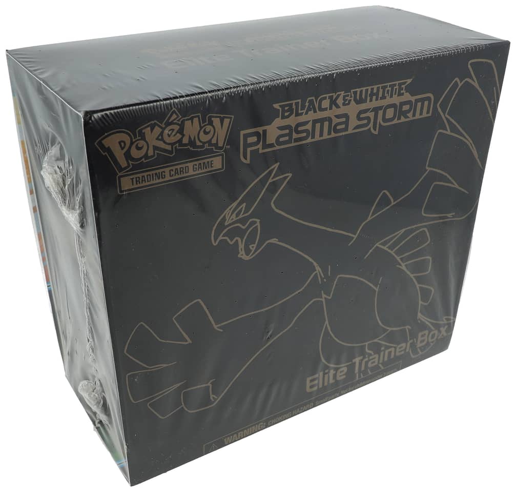 2013 Pokemon Black & White Plasma Storm Factory-Sealed Elite Trainer Box (ETB) (7 Packs) - Possible Charizard, Lugia EX, Articuno EX Cards - X-Ray Authority LOA